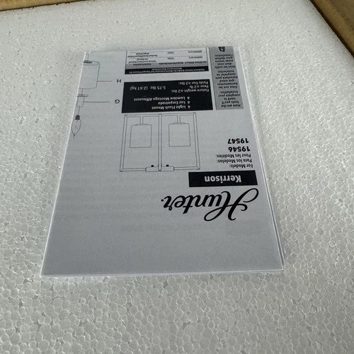 Hunter Kerrison 19547 Brushed Nickel Flush Ceiling Light Square Modern Large - Picture 3 of 7