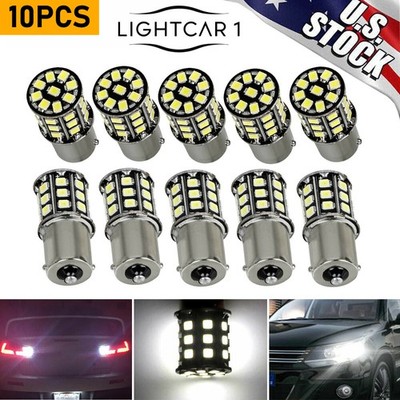10pcs Super Bright White 1156 RV Trailer 33-SMD LED Interior Light Bulbs US SELL