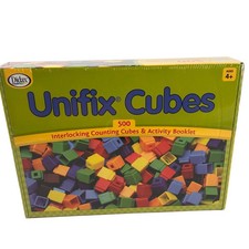NEW Didax Unifix Cubes 500 Interlocking Cubes Activity Book Math Education