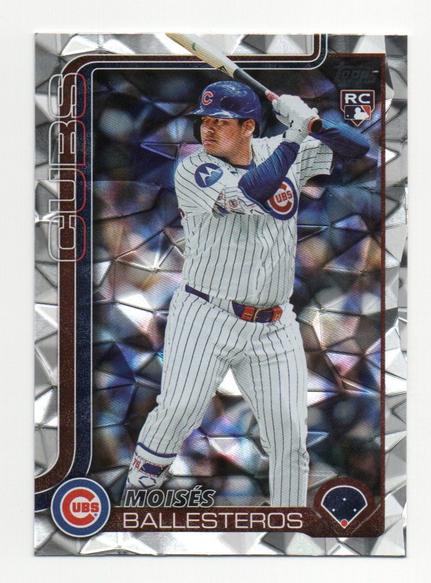 2025 Topps Update Moisés Ballesteros Diamante Foil Chicago Cubs US262