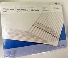 Creative Memories Landscape 12x10 White Scrapbook Pages 15 Retired NEW Sealed