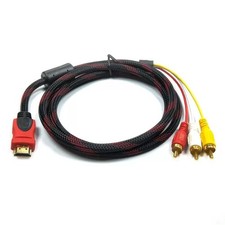 HDMI to 3 RCA Phono Red White Yellow Cable AV Audio Video Lead Universal 1.5M