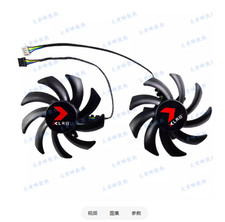For PNY RTX4060ti 4070 4070S VERTO Dual Fan Graphics Card Cooling Fan