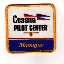 Cessna Pilot Center Manager, Old Shirt Patch, Old Stock