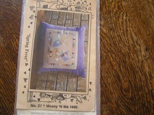 1995 Mosey 'N Me Cross Stitch Pattern 27 SPRING FEVER His  Her Bunnies NIP 