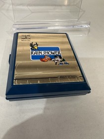 VINTAGE GAME & WATCH NINTENDO G&W RAIN SHOWER MANUAL + NEW BOX WORKING LP-57