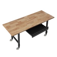 Uimoso Adjustable Workbench 60 x 24 in with Drawer  Power Outlets