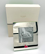 Lenox Kate Spade Pippin Park Silverplate 3x3 Frame Girl Bunny New in Box NIB