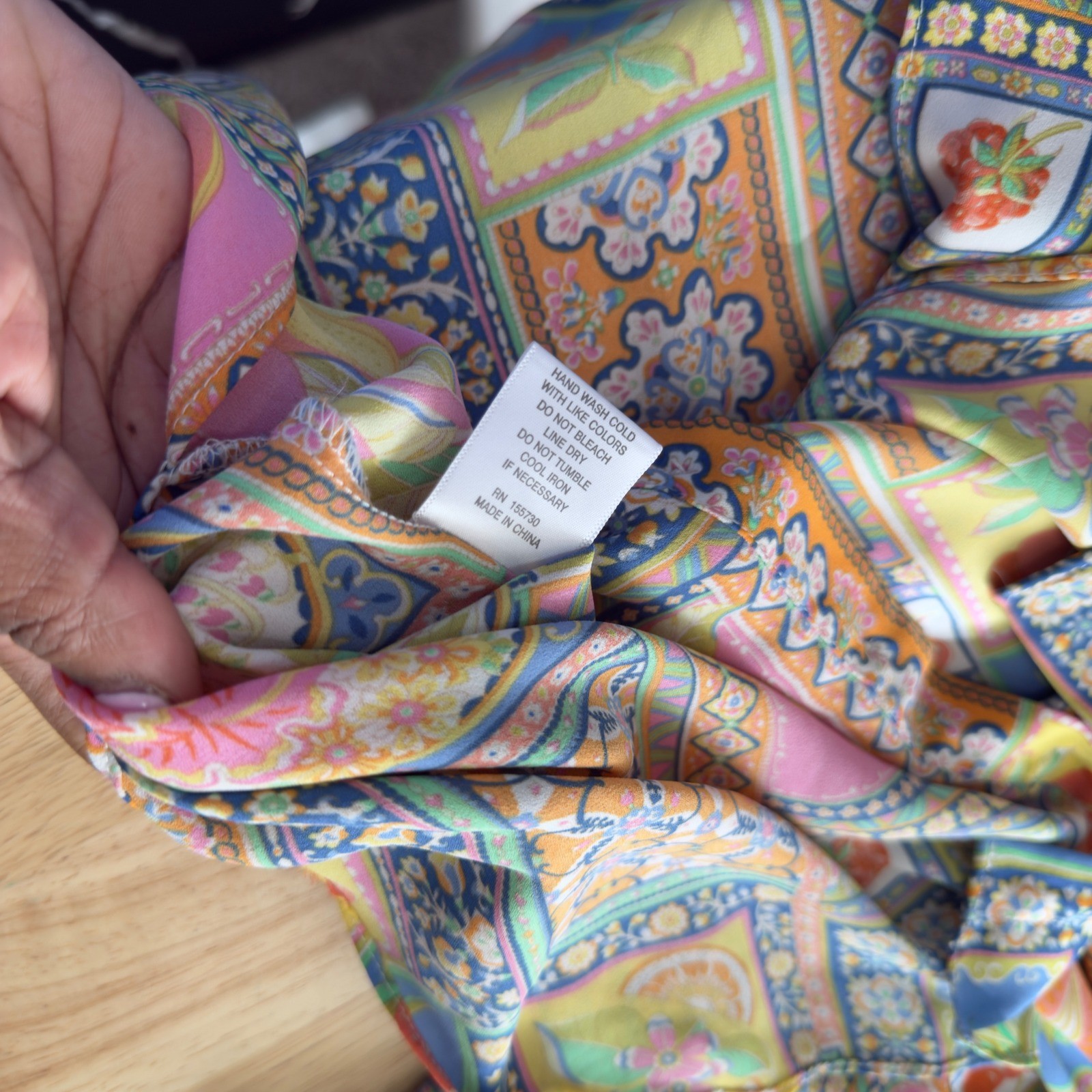 Rose + Olive Women Patchwork Button Front Shirt S… - image 10