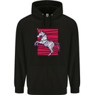 Ein Weihnachts-Einhorn In Xmas Lichter Herren 80% Baumwolle Hoodie