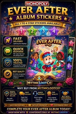 Sticker  |  1 4 Stars  Available | Fast Delivery  | Monopoly Go