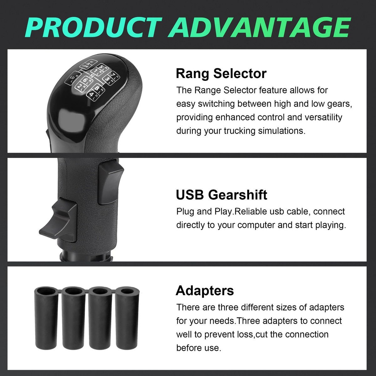 Logitech Shifter CNSPEED USB Truck Simulator Shifter - For ATS & ETS2 ...