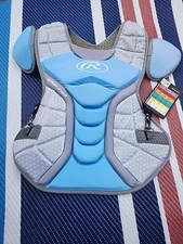 Rawlings Adult Velo Series Catchers Chest Protector Columbia Blue/Gray
