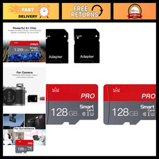 128GB Micro SD Card Class 10 High Speed Mini TF Card with Adapter for Phones/Tab