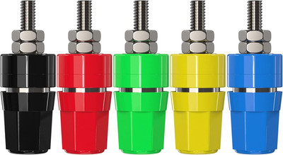 Tin Brass Plated Insulated Binding Post Terminals Connectors for 4Mm Banana Plug
