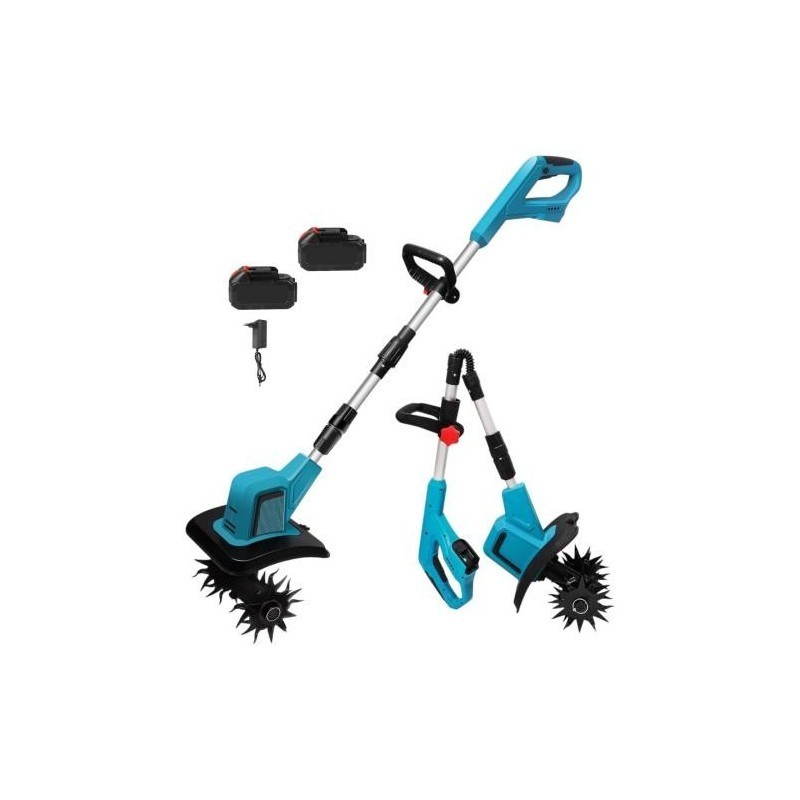 Motozappa a Batteria 21V Professionale: Elettrozappa Orto e Giardino
