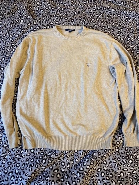 Men Gant Sweater Beige Cotton 40 /L / 48 #7YNA