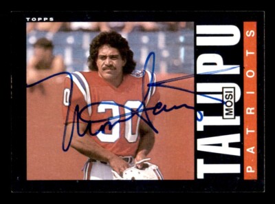 1985 Topps Football #333 Mosi Tatupu Signed Autograph (no COA) *d3
