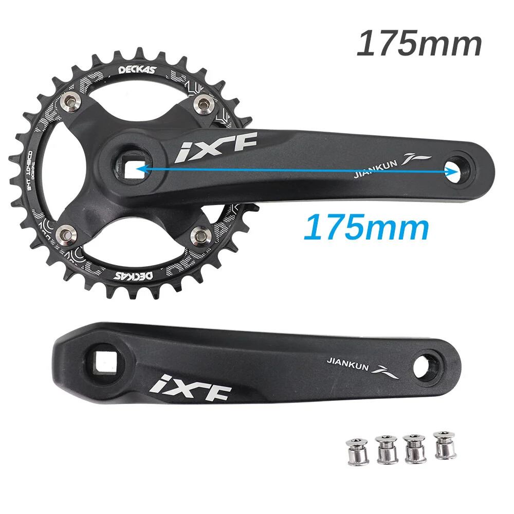 MTB Square Taper Crankset 104BCD Chainring 170mm/175mm, 30T-42T, 1x/2x/3x Speed