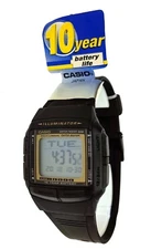 Casio DB36 9AV Data Bank 30 Memo  Black Resin New Watch 10 Year Battery  50M-WR