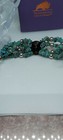 Huge Sterling Chunk Turquoise multi strand Buffalo Nickel Bracelet Native Vintg — photo 5