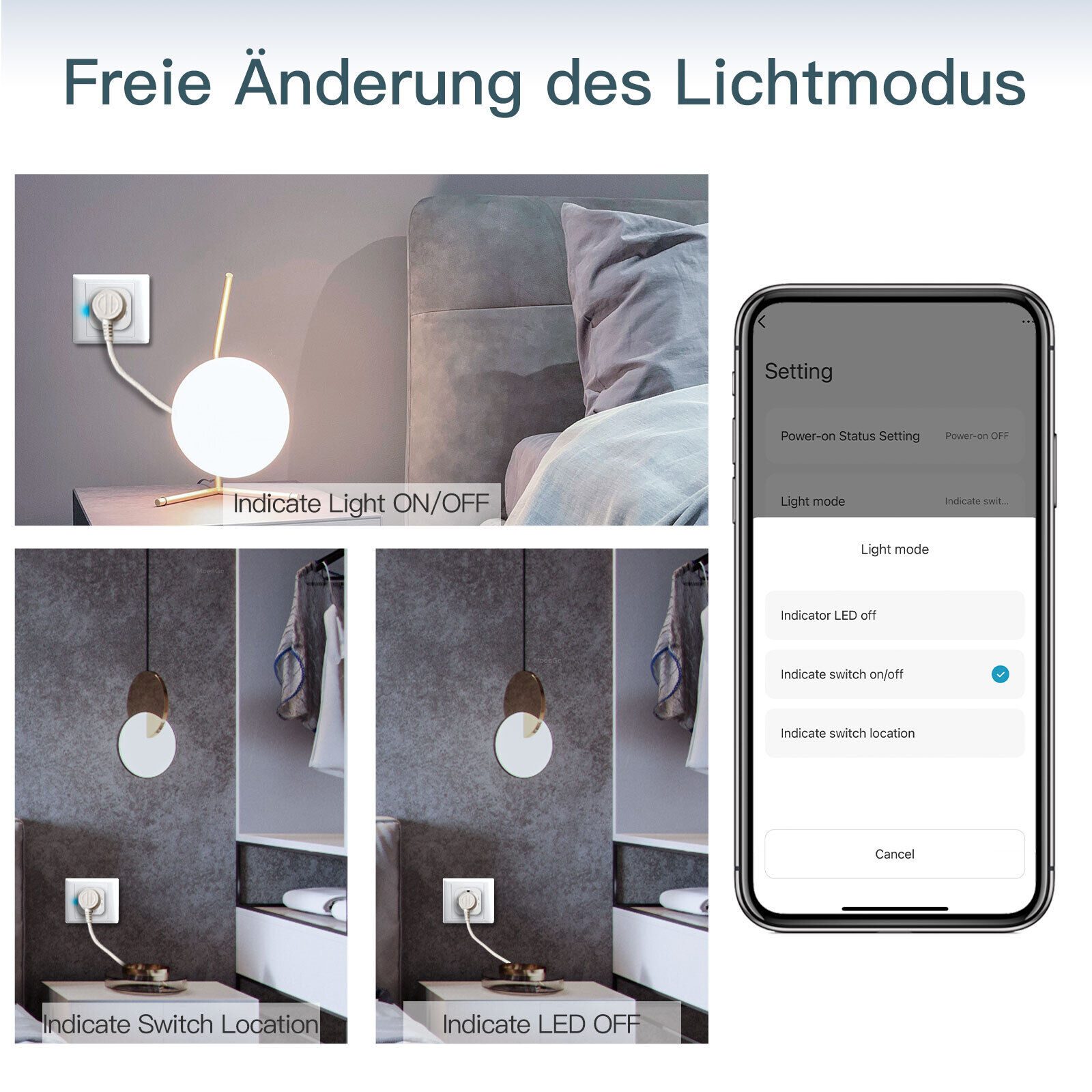 MOES WLAN Smart Dimmer Steckdose Für Dimmbar LED,Halogen,Glühlampen Alexa Google