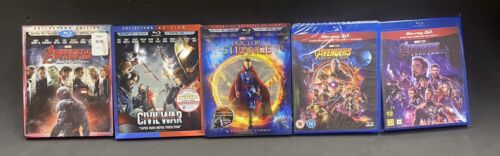 3D Blu Ray Lot Of 24 Marvel Avengers Spiderman Horror SOME SEALED W/3D Player! - 第 1/12 張圖片