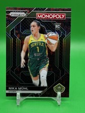 2024 Panini Prizm Monopoly Nika Muhl #WNBA26 Red Classic Icons Seattle Storm RC