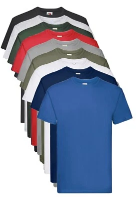 Fruit Of The Loom Plain Cotton Heavy Weight Premium Tee T-Shirt Tshirt S - 5XL - Image 1 of 2