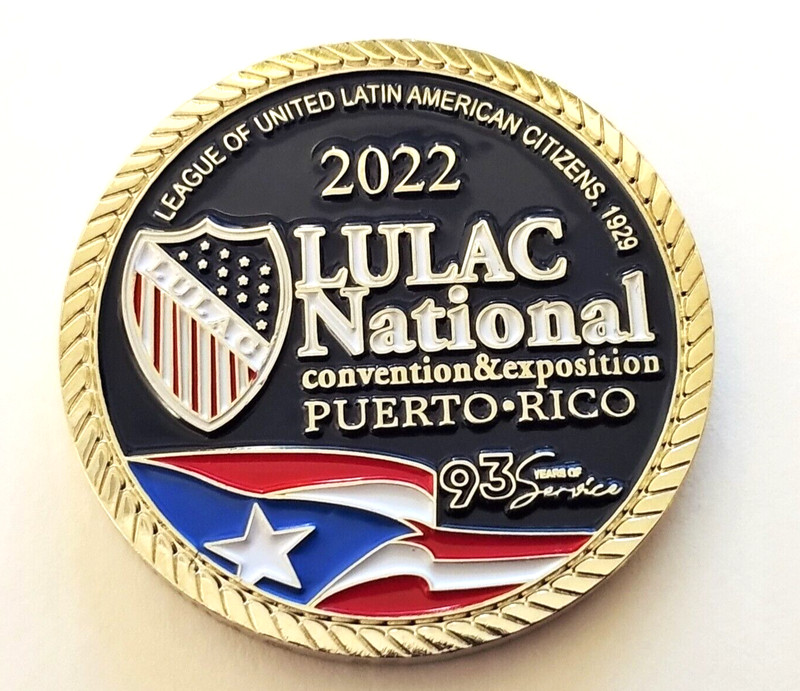LULAC NATIONAL CONVENTION EXPO San Juan 500 PUERTO RICO Medalla Token Ficha coin