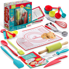 31 Pcs Kids Cooking  Baking Set with Kids Knife  Real Cooking Utensils - Kid S