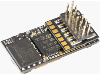 Zimo MS540P12 - PluX12-Sound-Decoder mit Adapter Audio 1 W - 0,8 A - Spur N
