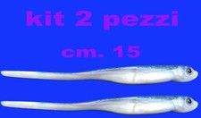 esca artificiale pesca spinning luccio silicone gomma pesce finto mare spigola