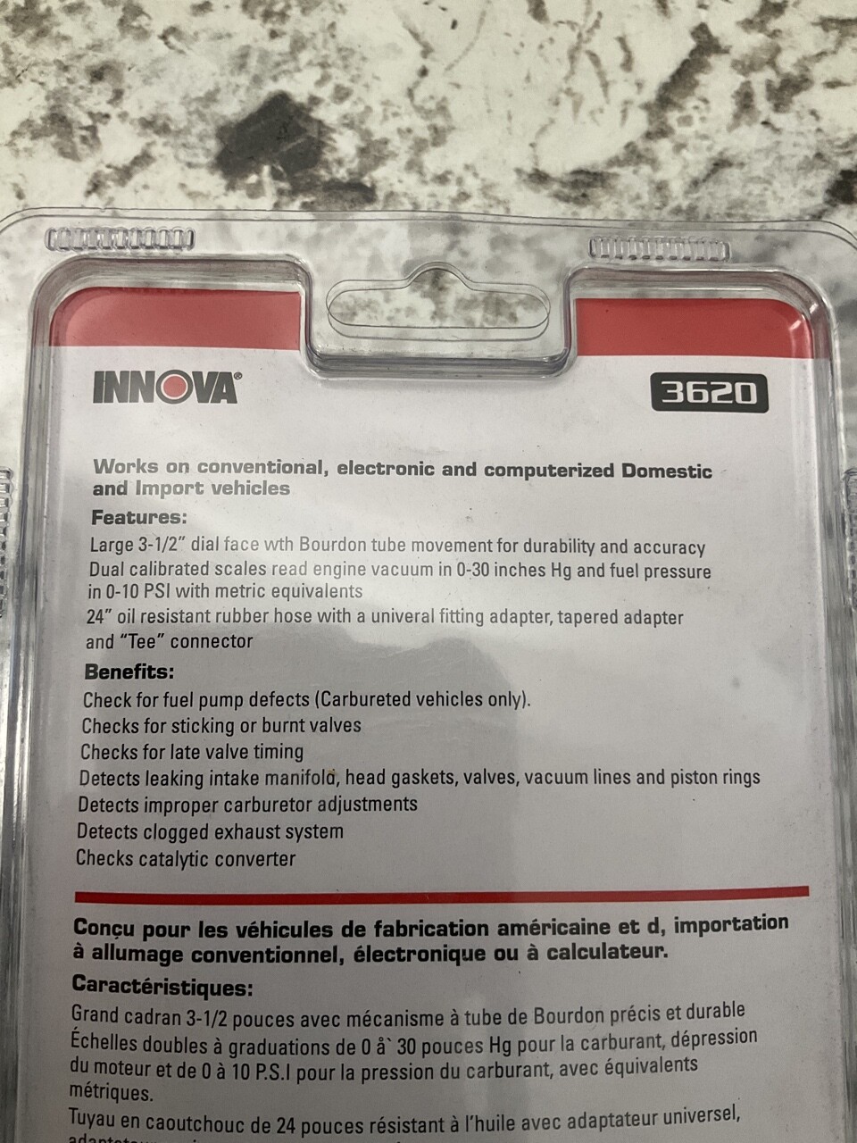Innova Vacuum Gauge 3620 Carburetor Fuel Pressure Tester for sale online eBay