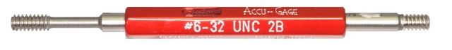 6-32 UNC-2B Thread Plug Gage ~ Go No/Go ~ .138 ~ 32 ~ ACCU-Gage ~ NOS ...