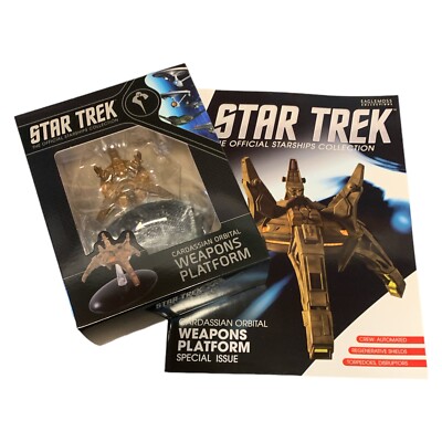Cardassian Orbital Weapons Plattform Modell Eaglemoss Star Trek mit Magazin