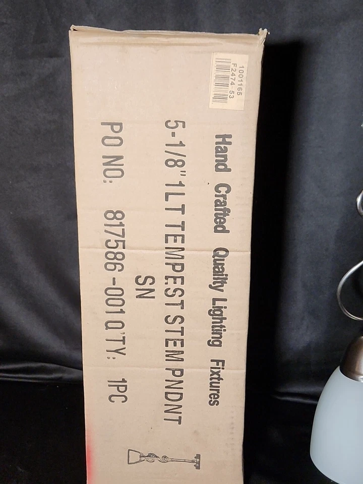 Luz colgante de vástago tempestad de 5-1/8" F2474-53 Foto 2 de 4