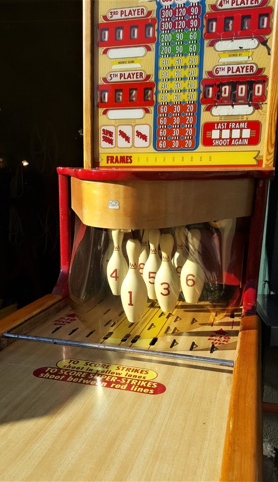 Bally Gold Medal Shuffle Alley Bowling Arcade Game with Original ...