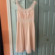 Vintage Pale Pink Slip Night Gown 1950  s