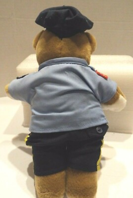 Vintage 1994 Patriot Bear Police Officer JJ Wind Plush Pistol