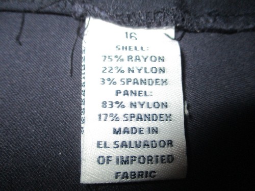 Charter Club Pant Shop -Black Stretchy Knit Pull-on Pants - Size 16 Classic Fit - Picture 5 of 6