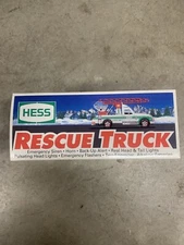 1994 HESS Rescue Truck New In Box Sounds And Lights Emergency Rescue