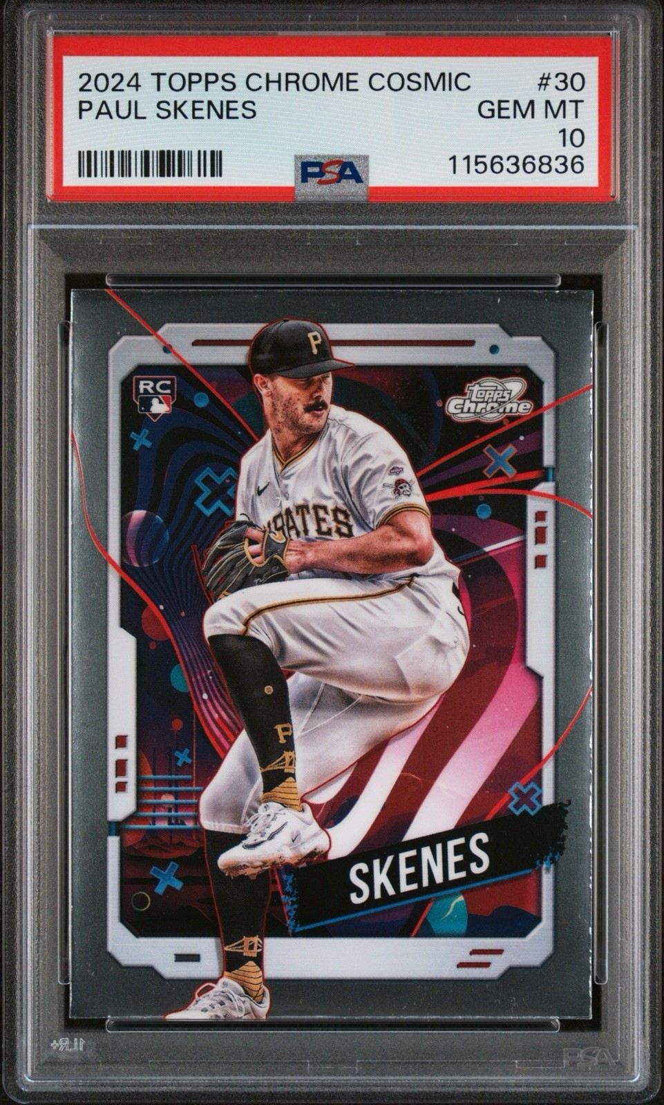 2024 Topps Chrome Cosmic #30 Paul Skenes PSA 10 ROOKIE
