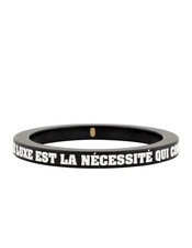 Chanel Black Resin Bangle Bracelet 07   Le lu...