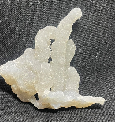 Quartz in mm on choral formation of natural mineral India