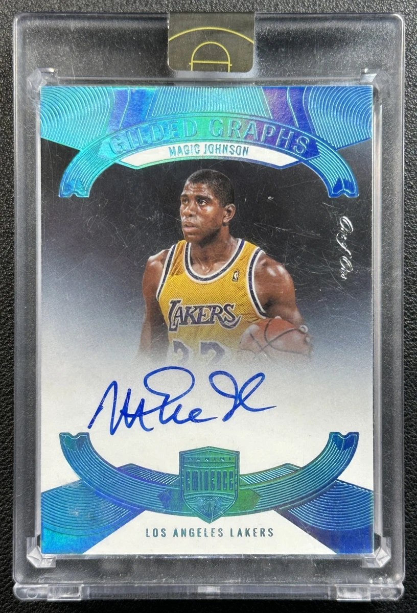 Panini Magic Johnson Basketball Autographed Sports Trading Cards
