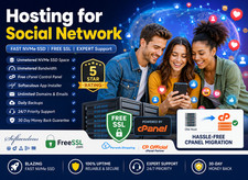 Hosting for Social Network - Unlimited Fast SSD SSL Support 15.99/Year