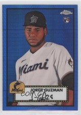 2021 Chrome Platinum Anniversary Mega Box Blue Prism Refractor Jorge Guzman 04qn