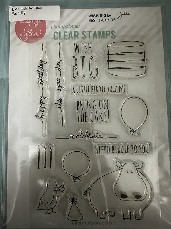 NEW Essentials By Ellen Wish Big Stamp Set