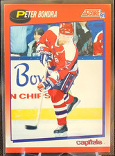 1991-92 Score Canadian Peter Bondra #216 Washington Capitals